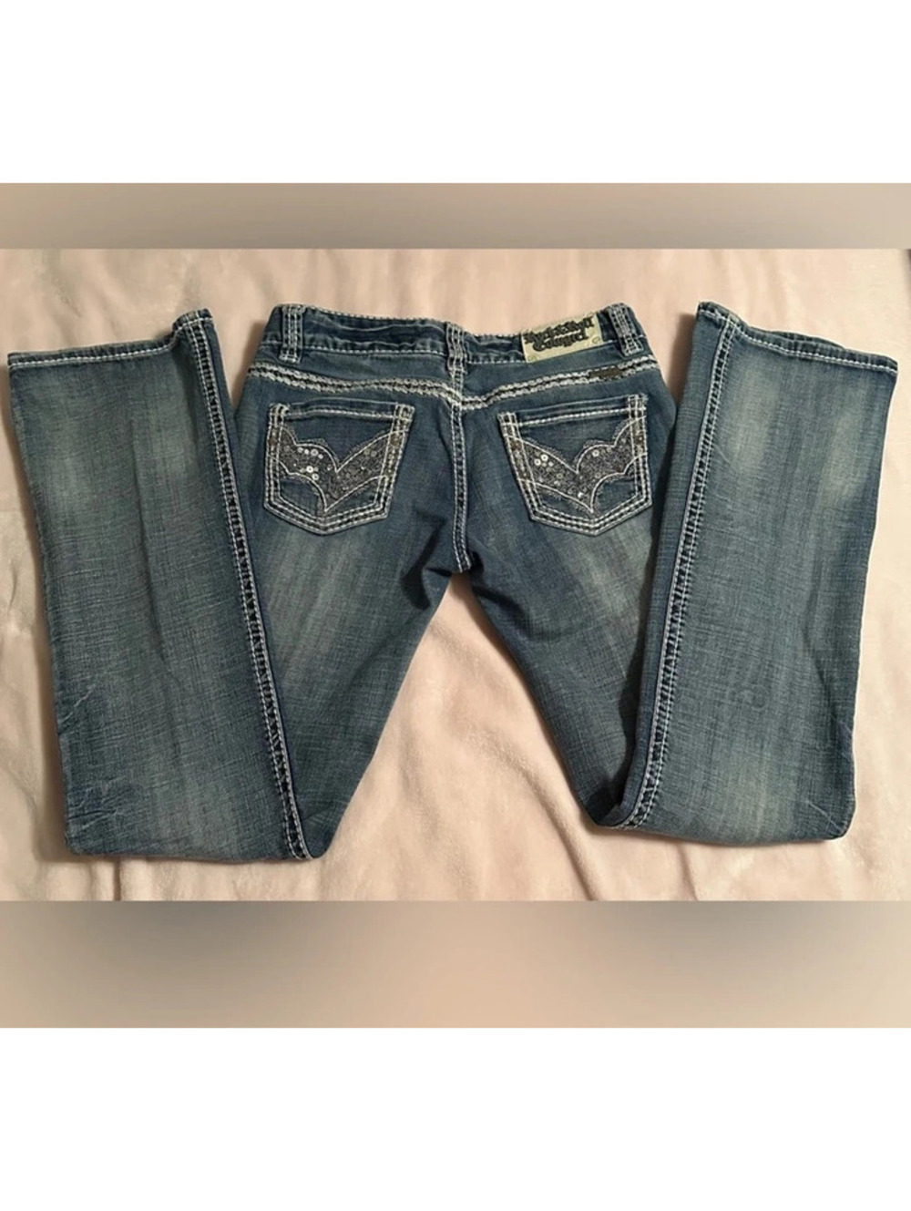 Rock & Roll Cowgirl Low-Rise Bootcut Jean Size 27x34